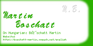 martin boschatt business card